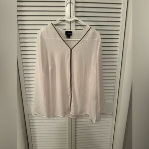 White Top with Black Trim by Liz Claiborne